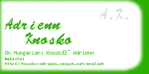 adrienn knosko business card